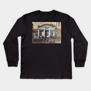 France, Bicycle Shop Kids Long Sleeve T-Shirt